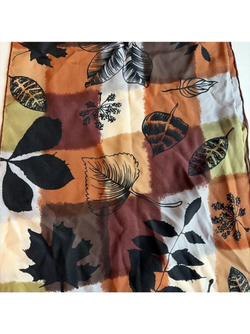 Vintage Halston Silk Scarf  13 X59